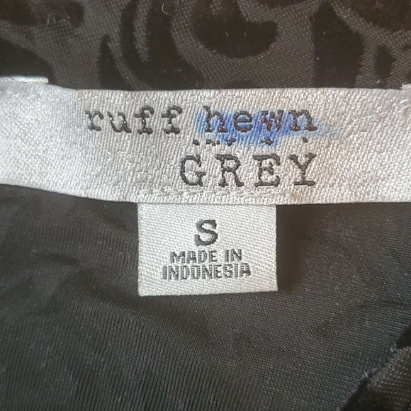 Ruff Hewn Grey dressy blouse size Small - Picture 9 of 12